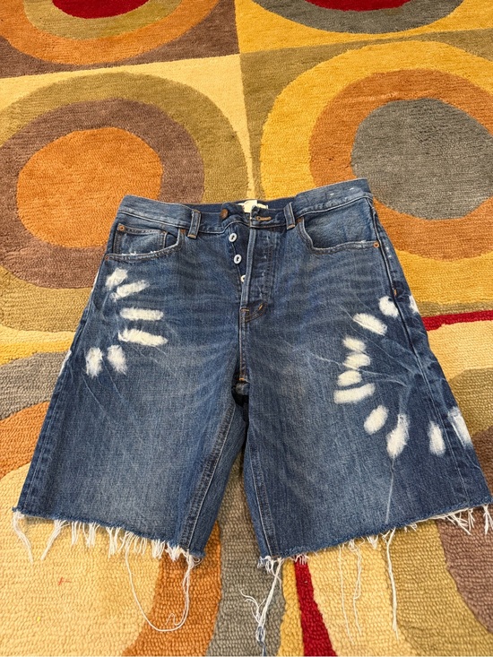 Madewell Pants - Madewell The Essex Long Baggy Short 9” Denim Jean Shorts Size 26 Waist